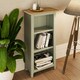 image 3 of Taberno Oak 3 Tier Bookcase Sage Green | Green