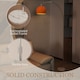 image 6 of HOMCOM Modern Standing Lamp with Shade & Foot Switch, Orange | Orange | Orange