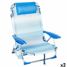 Beach Chair Aktive 51 x 76 x 45 cm (2 Units) N/A