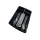 image 3 of Set Of Black Rectangular Washing Up Bowl & Dish Drainer Rack Kitchen Sink Utensil Holder Black