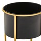image 2 of Interiors by Premier Contemporary Design Large Black And Gold Floor Standing Planter, Stylish And Functional Large Outdoor Pots Gold