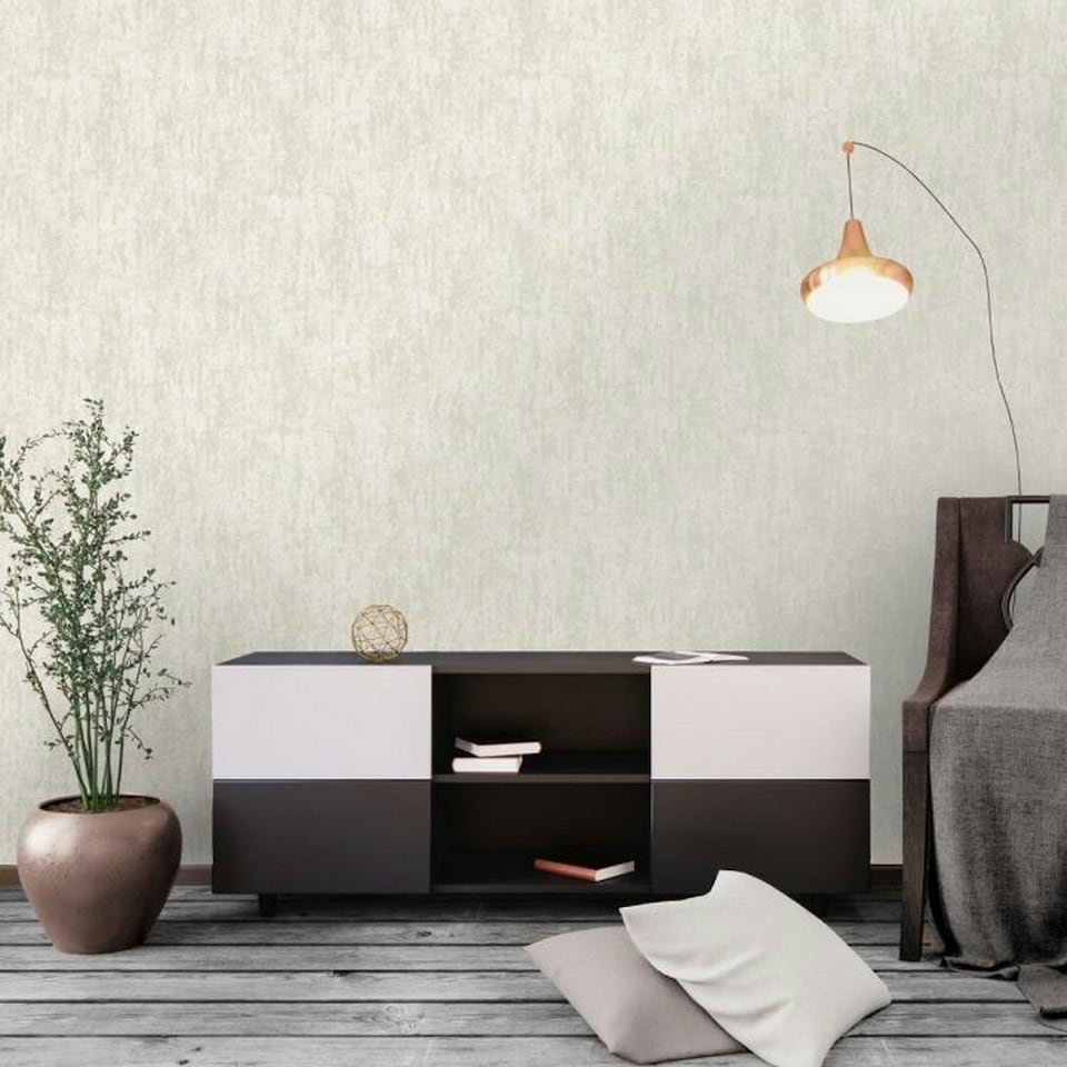 image 1 of Holden Décor Loft Industrial Textured Wallpaper - Pearl - 10m x 53cm Cream