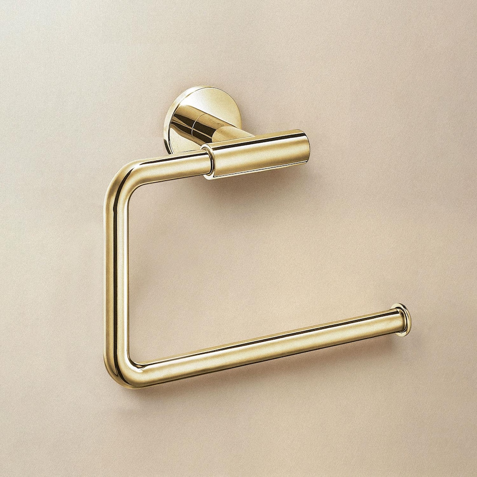 image 1 of COSMIC Towel ring, Glossy gold PVD, ARCHITECT S+ Collection