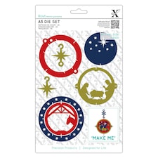 Xcut Dies (7pcs) - Nativity Bauble, Silver, A5