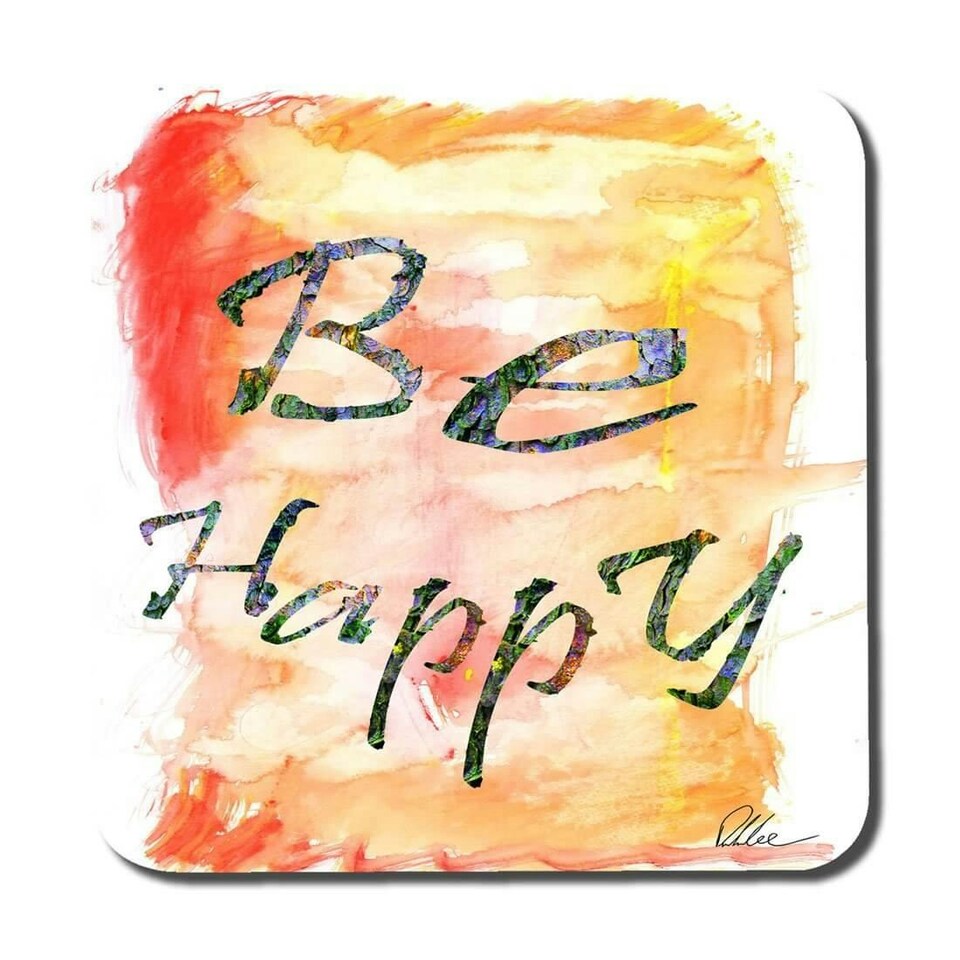 image 1 of Be Happy (Coaster)
