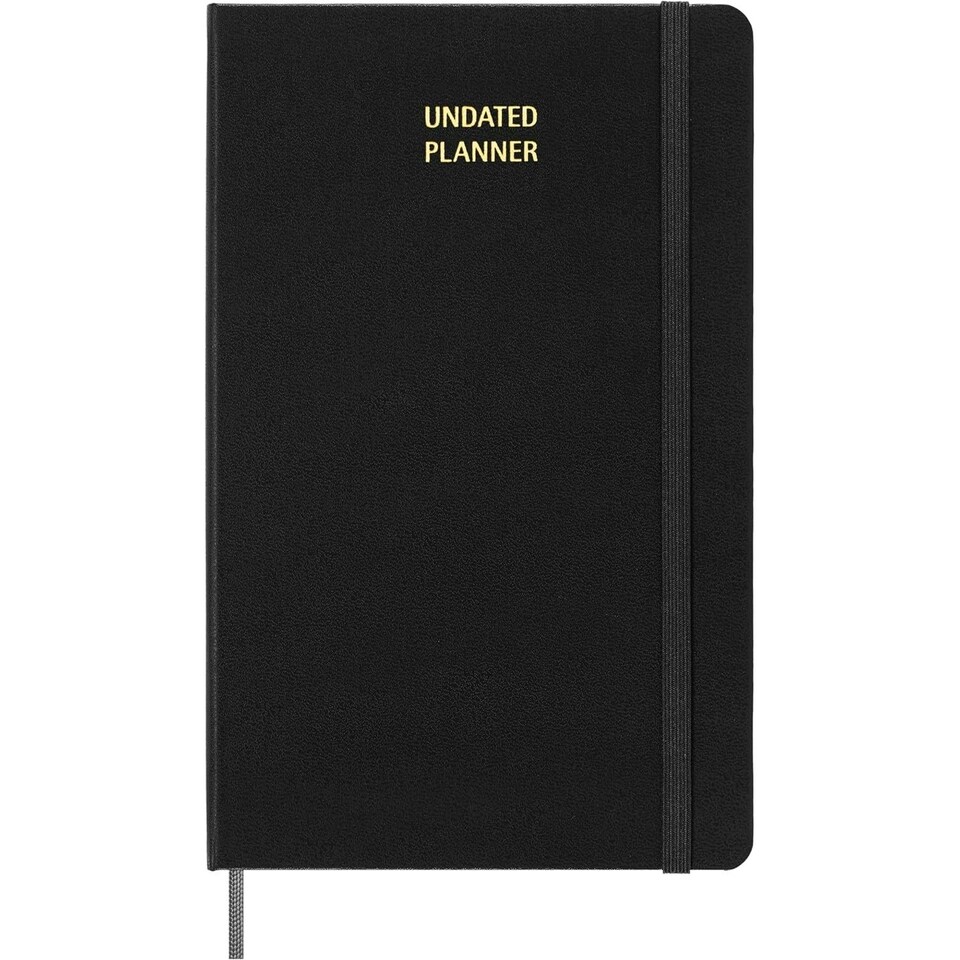 image 1 of Moleskine Undated Hard Cover Weekly Planner - Solid Black - One Size
