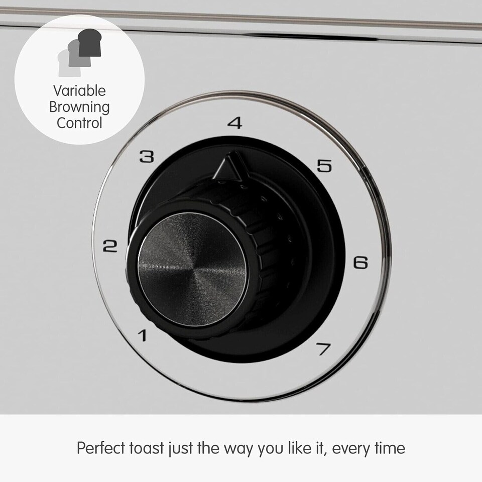 image 1 of Morphy Richards Venture Brushed 4 Slice Toaster Silver