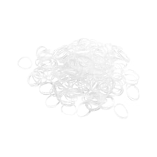 Lincoln Plaiting Bands (500 Pack) - White - One Size