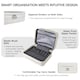 image 8 of 3 Piece Luggage Set with Vanity Case, Carry-On & Large Suitcase | White | Off White