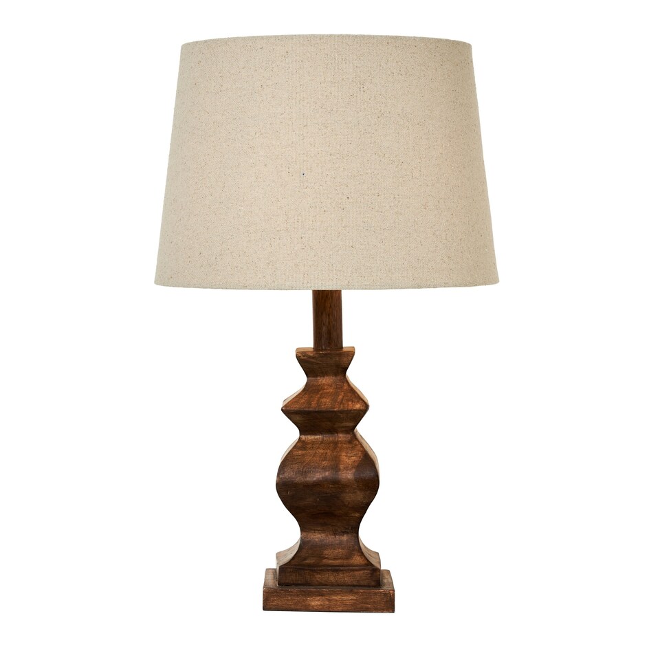 image 1 of BHS Henlock Walnut Table Lamp, Natural