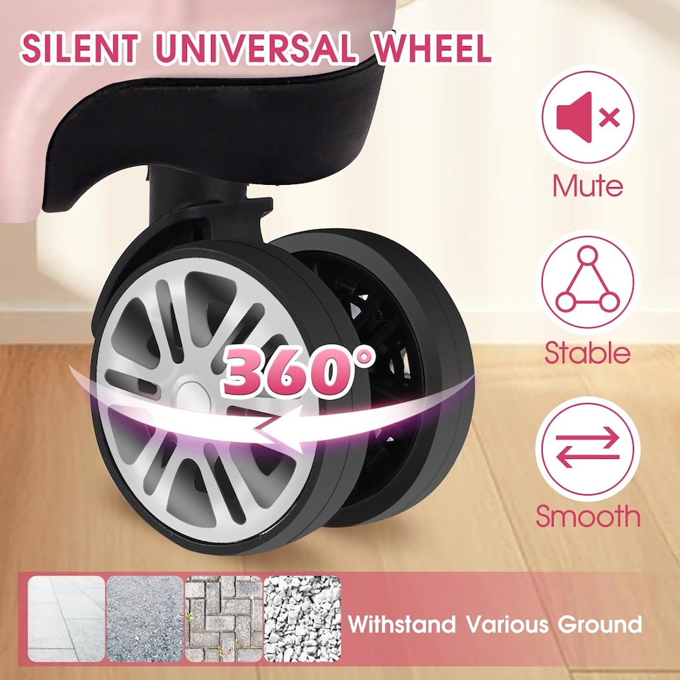 image 1 of 4 Piece Travel Luggage Sets with 360° Spinner Wheels