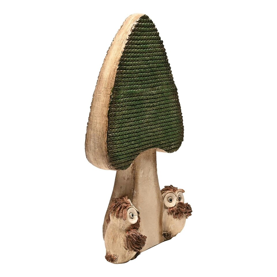 image 1 of Country Living 2 Owls with a Mushroom Ornament