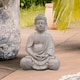 image 10 of Sitting in Meditation Buddha Brown Indoor and Outdoor Statue&nbsp;L30 W24 H41 cm