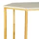 image 4 of Stunning Design Hexagonal Side Table, Versatile Metal Side Table For Livingroom, Functional Bedside Table Gold