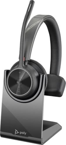 HP Poly Voyager 4310 UC USB-A Monaural Headset and BT700 USB-A Dongle with Charging Stand N/A