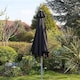 image 3 of Garden Parasol 2.7 Metre Patio Shade Rust Proof Aluminium Pole Crank Tilt | Black