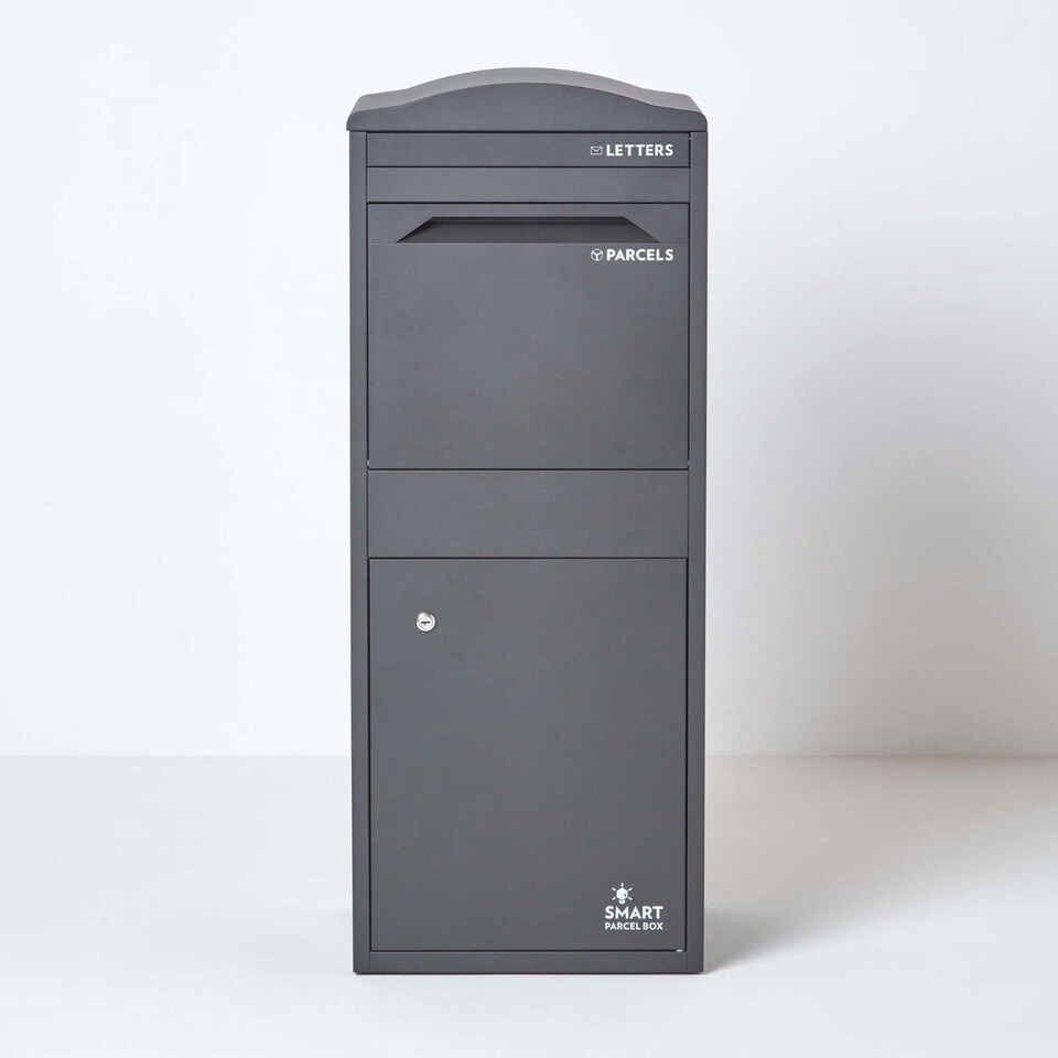 image 1 of SMART PARCEL BOX® Large Curved Top Front Access Dark Grey Grey