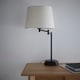 image 1 of Chancery Matt Black Swing Arm Table Lamp Black