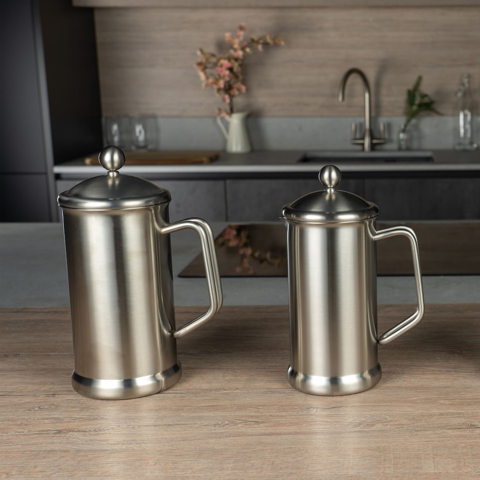image 1 of Café Stal Originals Cafetière, 1500ml / Serves 5-6 Mugs / 12 Espresso Cups, Satin French Press Coffee Maker