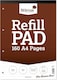 image 3 of 160 Page A4 Brown Refill Pad (210 x 297mm)