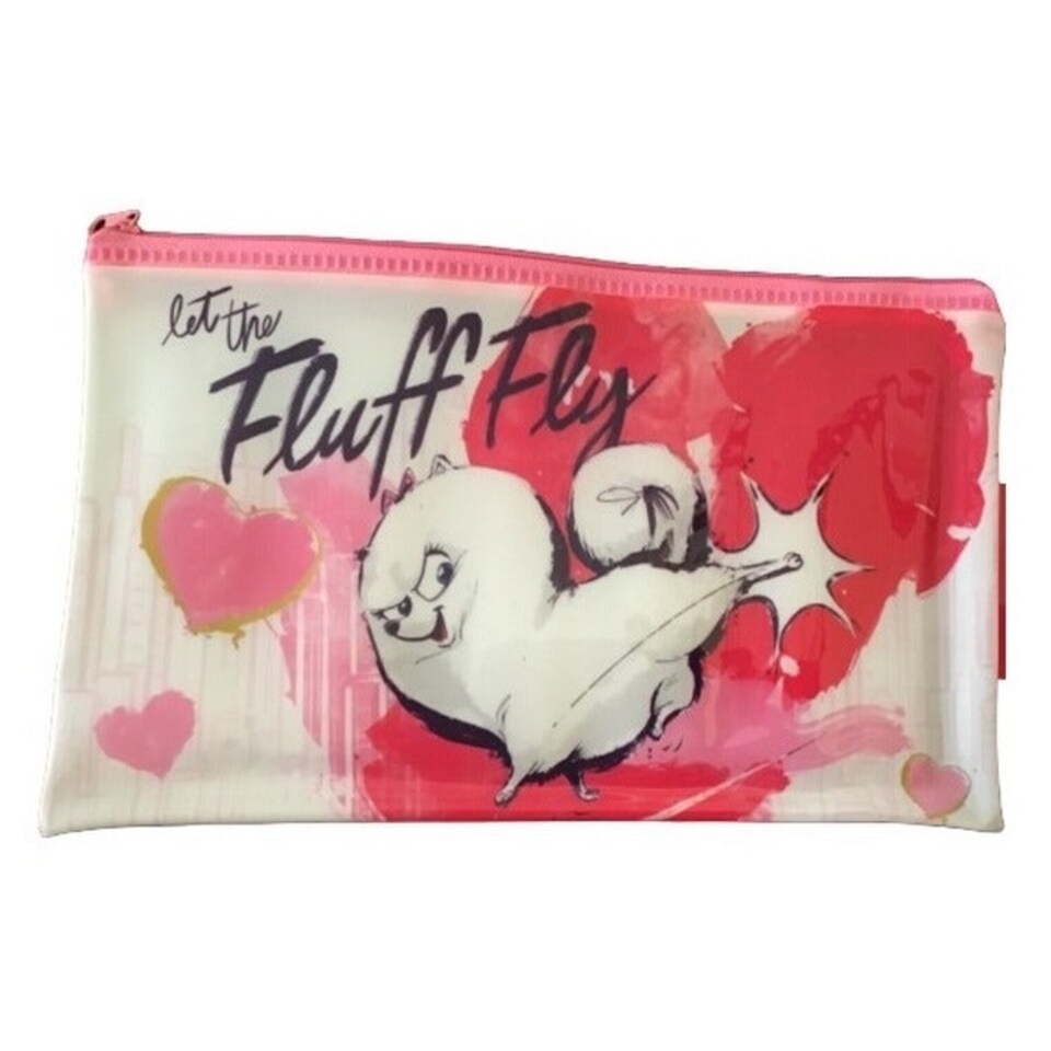 The Secret Life Of Pets Pencil Case - White/Pink/Red - One Size