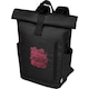 image 3 of Unbranded Byron Roll Up 18L Backpack - Solid Black - One Size | Black