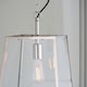 image 4 of Hurst Pendant Bright Nickel Plate & Clear Glass 1 Light Dimmable IP20 - E27