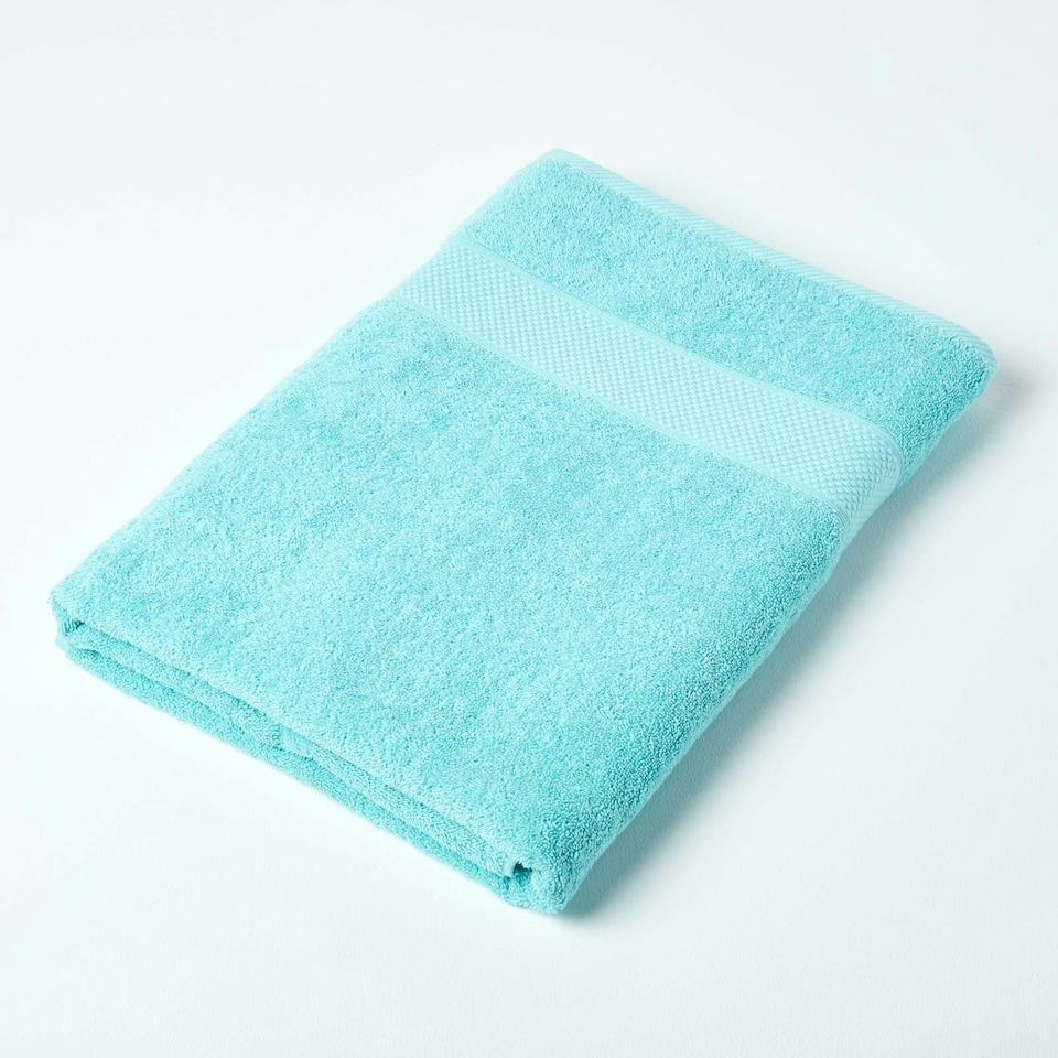 Homescapes Turkish Cotton Jumbo Towel - Aqua Blue