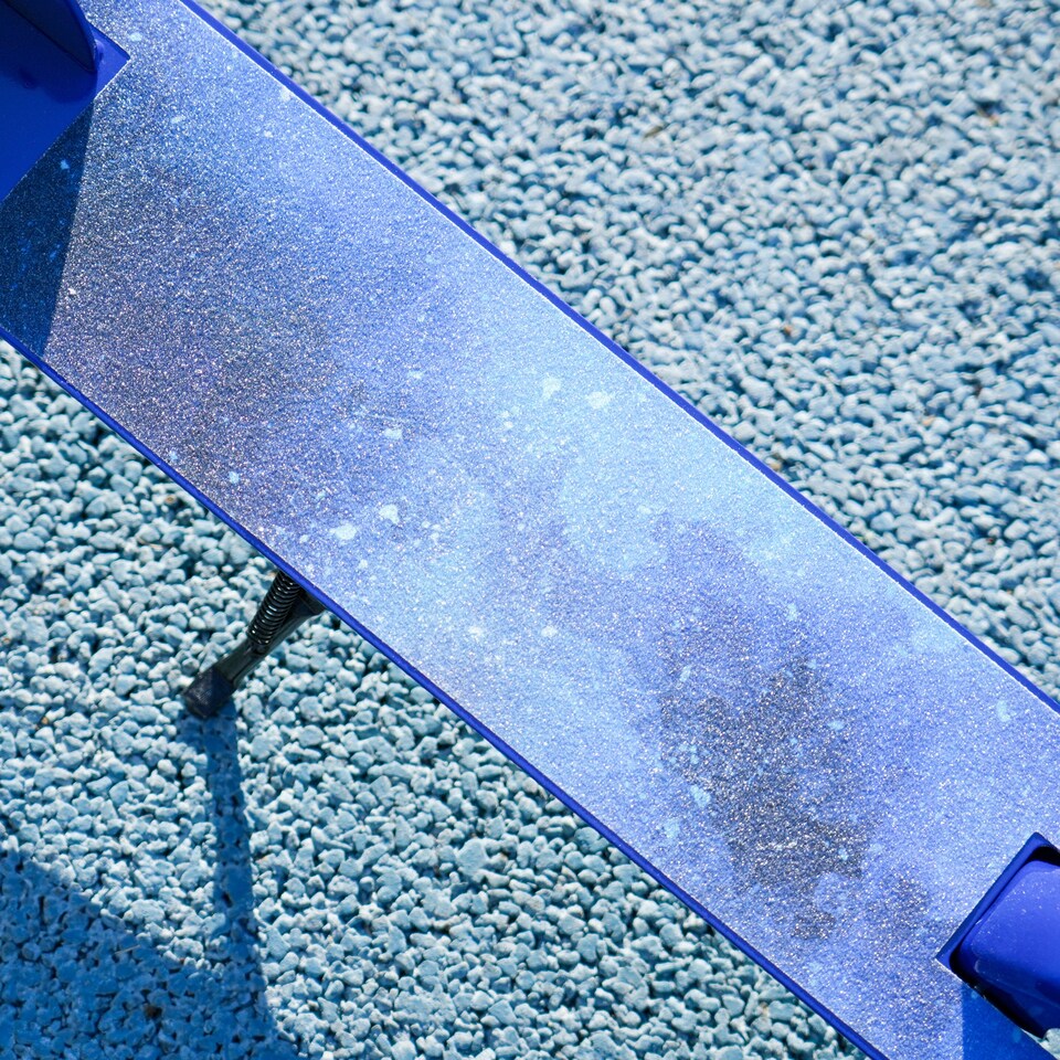 image 1 of AIYAPLAY Scooter for Ages 3-8 Years, Folding Kick Scooter with Adjustable Handle, Two Light Up Wheels, Handbrake, Rear Brake | Blue