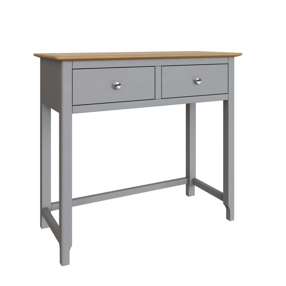 image 1 of Taberno 2 Drawer Dressing Table Dove Grey Grey