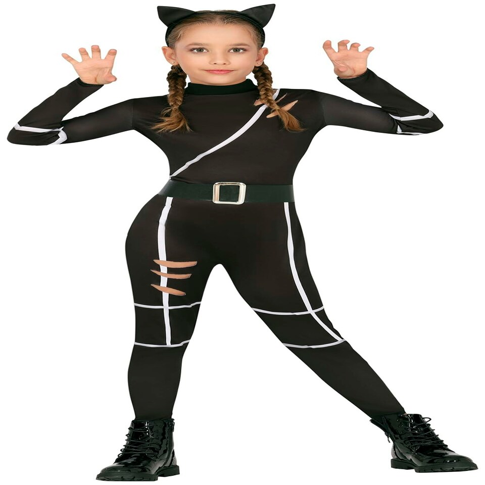 image 1 of Fancy Dress Child Black Cat, Child Costume - 5-6 Years