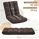 image 3 of Yaheetech Lazy Sleeper Recliner with 14 Adjustable Positions and Backrest Brown