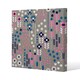image 1 of Selection of Flowers in Pink, Blue & White (Canvas Print) 101 x 101 x 4cm