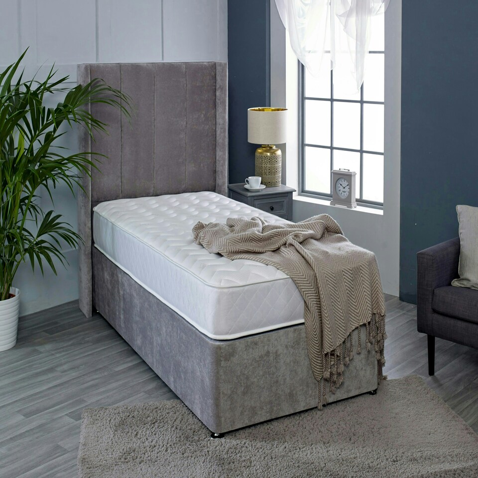 image 1 of Astral Hybrid Mattress - Soft Feel Cool Touch Quilted Sleep Surface White | Single