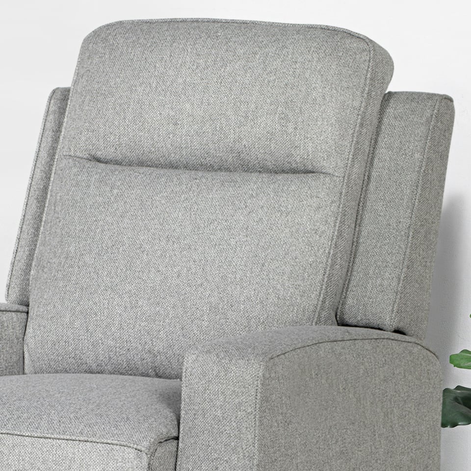image 1 of HOMCOM Electric Armchair, Fabric Recliner Chair with USB Port, Grey