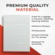 image 3 of Pack of 35 White 19x63mm Rectangular Labels - Adhesive Stickers