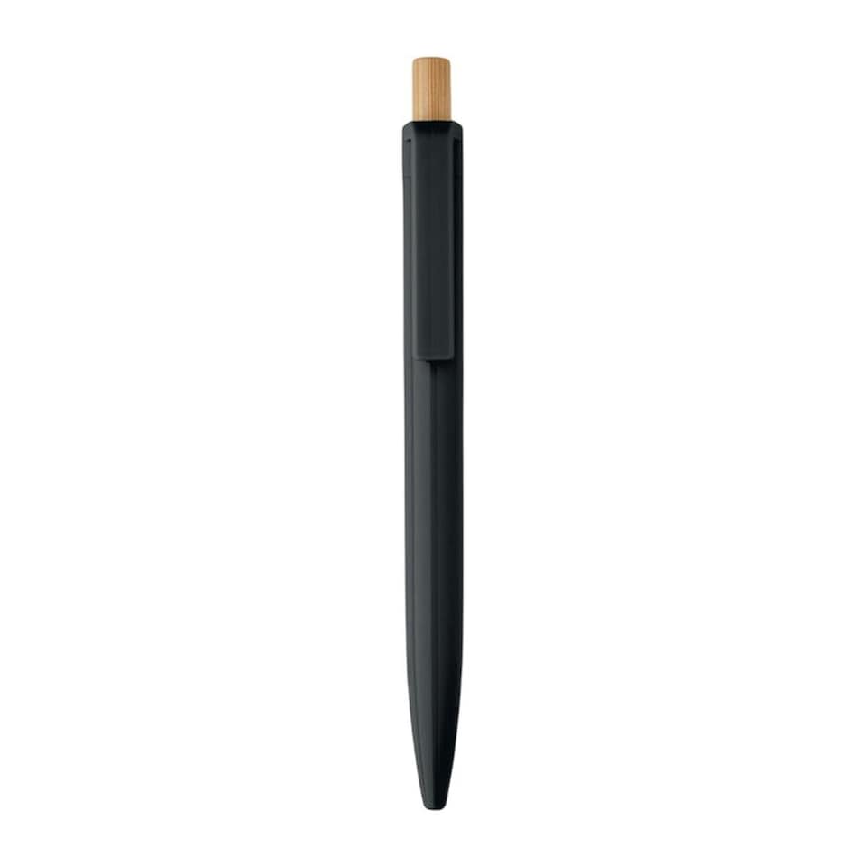 image 1 of MidOcean Penu Bamboo Details Ballpoint Pen - Black - 1.1cm x 13.4cm x 1.5cm