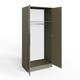 image 5 of Luno 2 Door Double Wardrobe - Ash Green Green