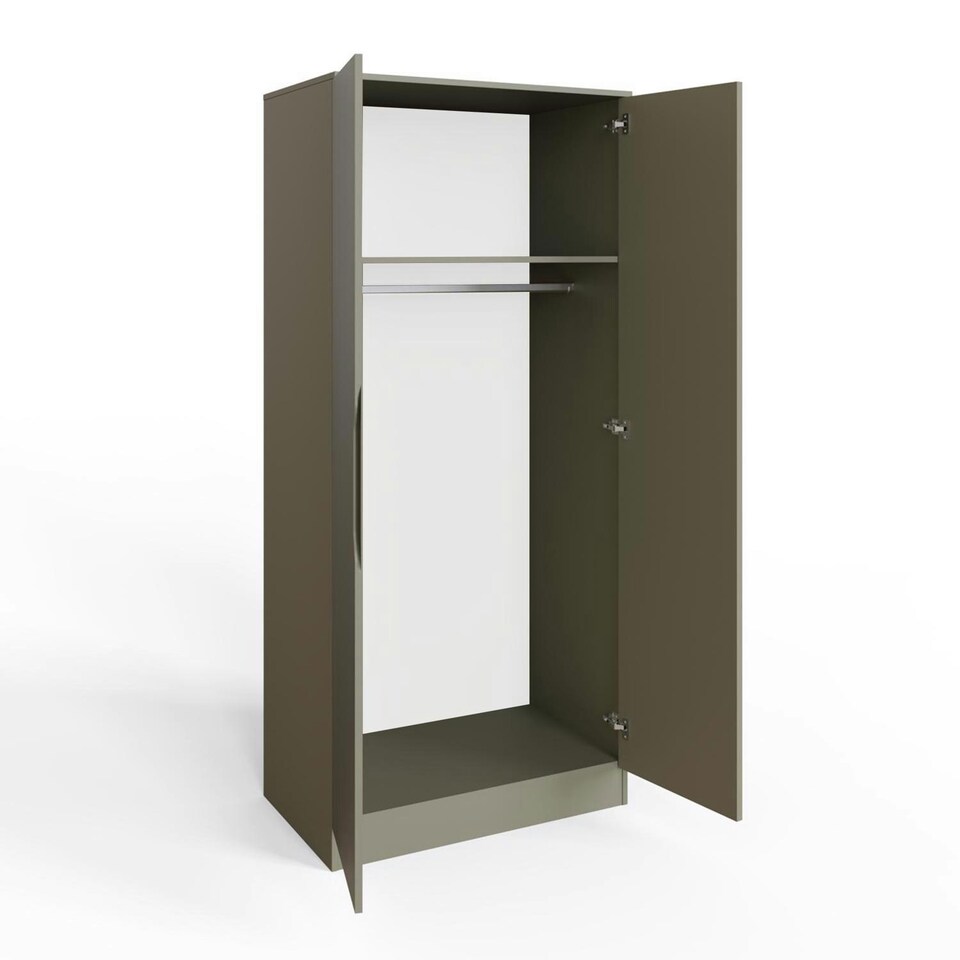 image 1 of Luno 2 Door Double Wardrobe - Ash Green Green