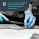 image 5 of Unigloves Unicare Blue Vinyl Box of 100 Gloves