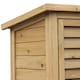 image 9 of Outsunny Garden Shed Wooden Garden Storage Shed 2 Door Unit Solid Fir Wood Garage Tool Organisation Cabinet, 87L x 46.5W x 96.5Hcm, Natural