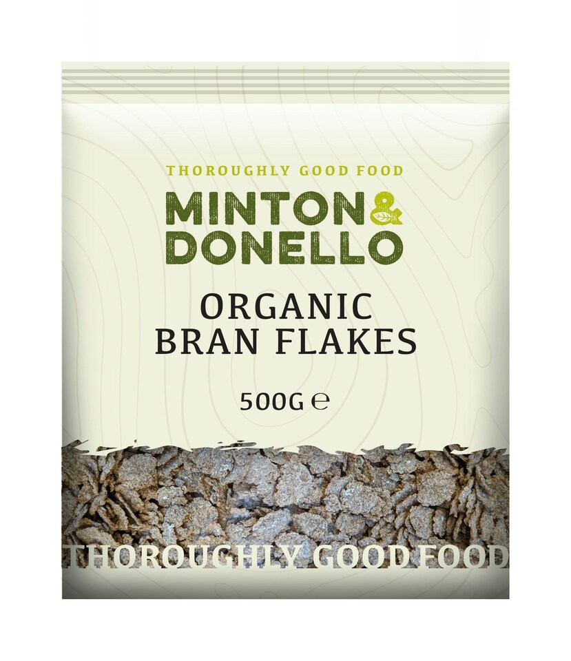 image 1 of Minton & Donello Organic Bran Flakes 6 x 500g