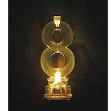 Flashing Number 8 Birthday Candle