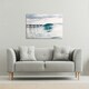 image 2 of Ocean ideal wave in ocean. Breaking blue waves (Canvas Print) 46 x 31 x 4cm