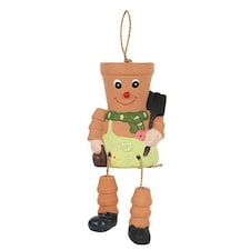 Something Different Terracotta Pot Man Planter - Multicoloured - One Size
