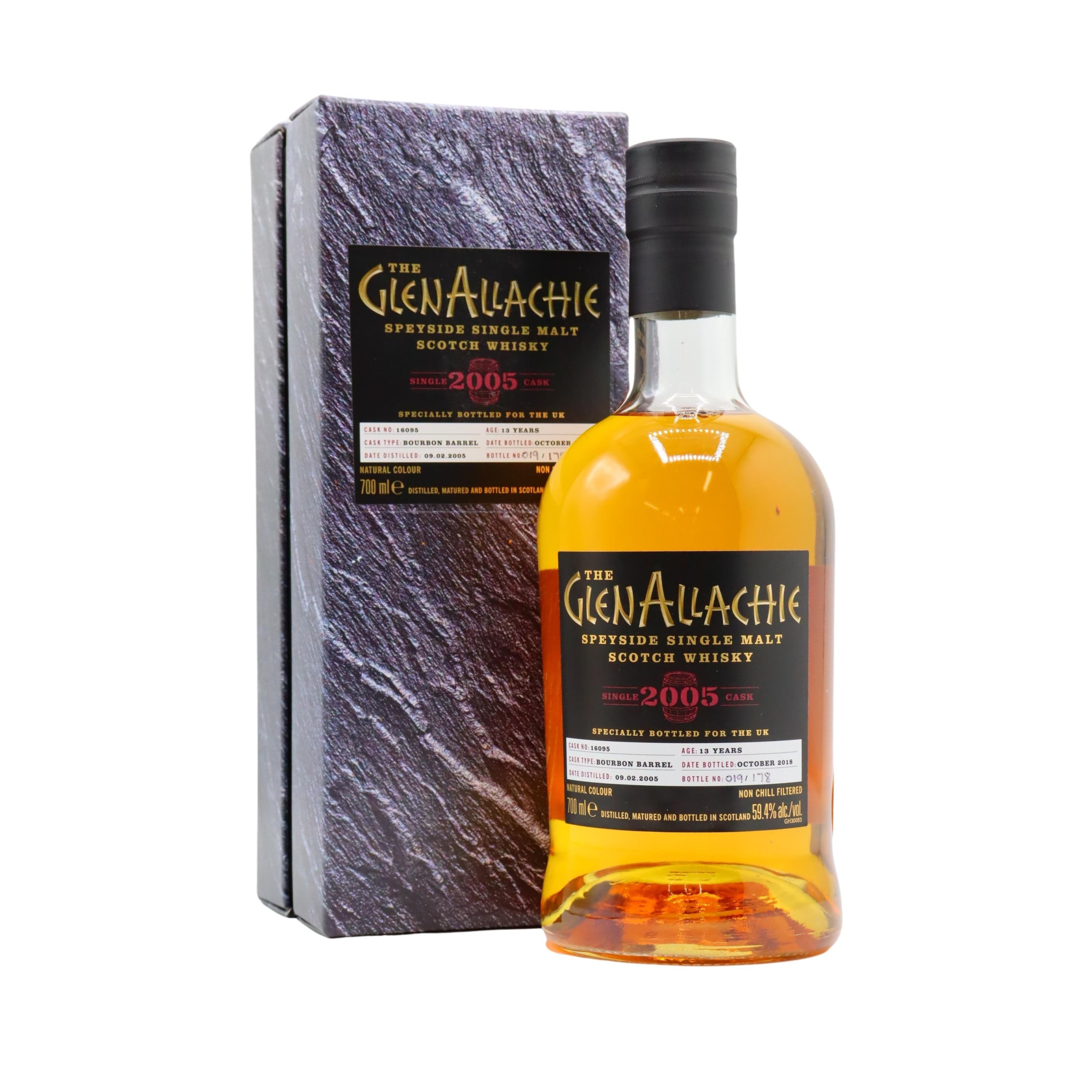 GlenAllachie - Single Cask No. 16095 2005 13 year old Whisky 