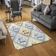 image 2 of Egyptian Hieroglyphs in Gold & Silver (Rug) Multi | Medium: 80x150cm