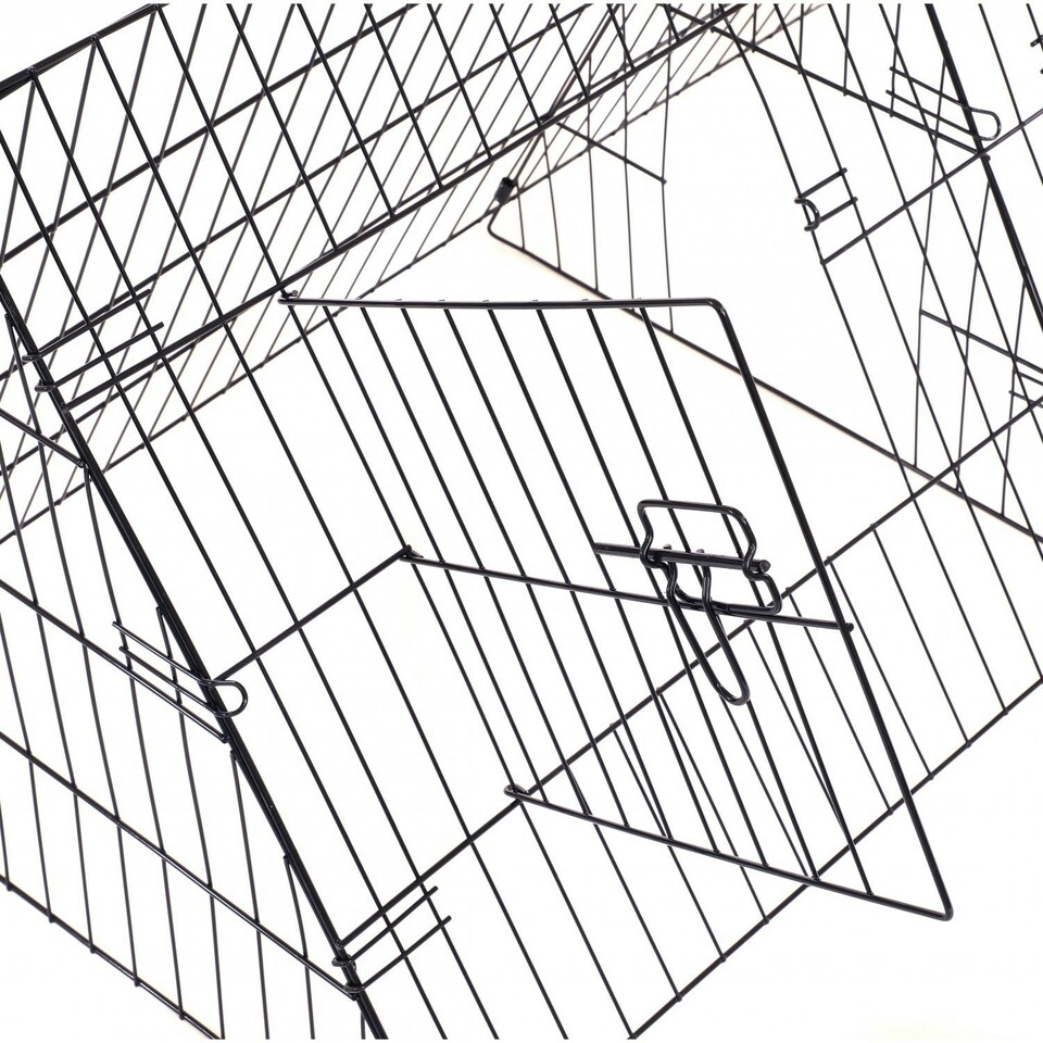 image 1 of Oypla 48" Metal Triangle Rabbit Guinea Pig Pet Hutch Run Cage Playpen