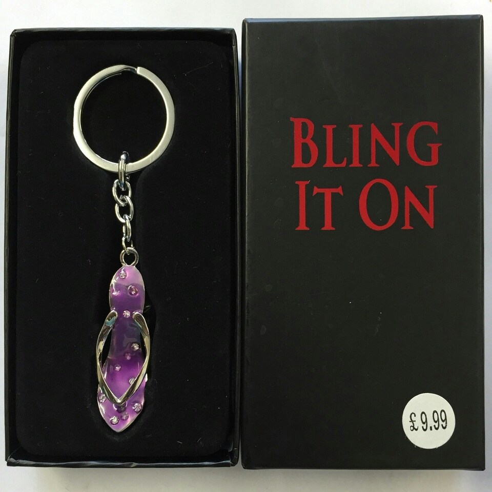image 1 of Bling Keyring High Heel Pink Diamante Shoe