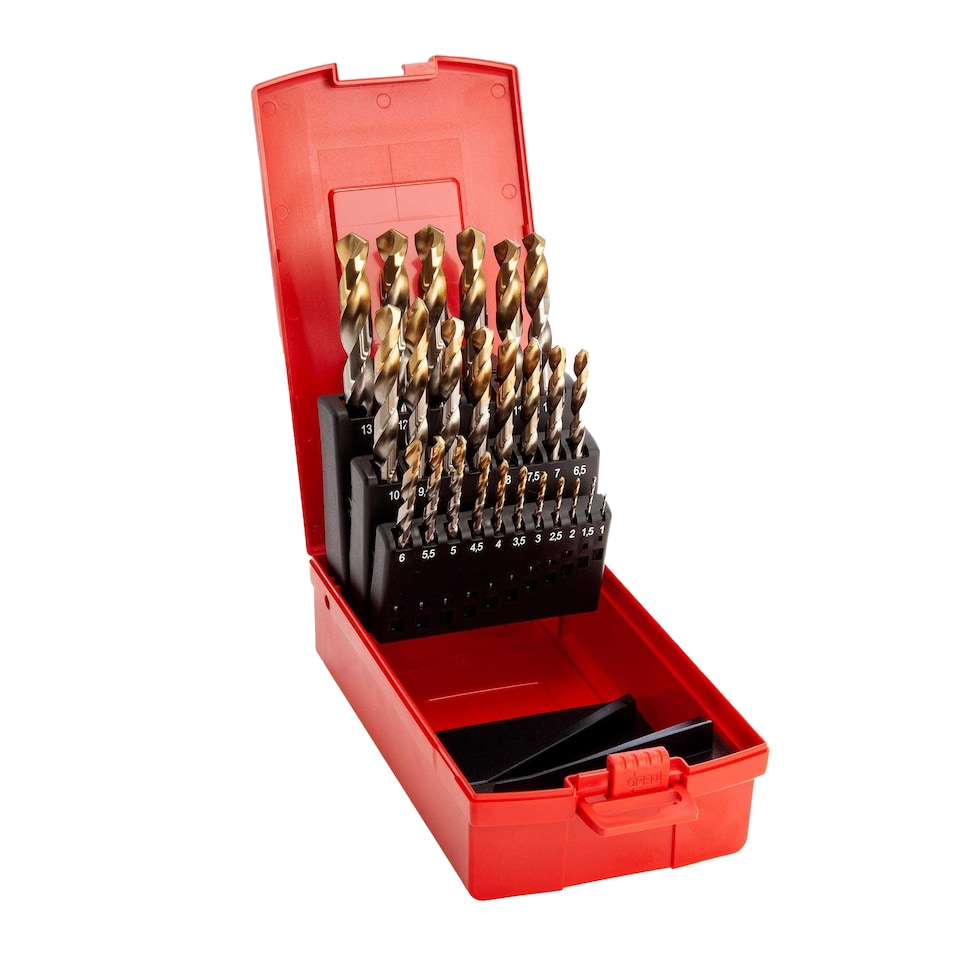 image 1 of Dormer anium Coated Jobber Drill Bit (Pack of 25) | Silver | Silver/Gold | One Size | 1